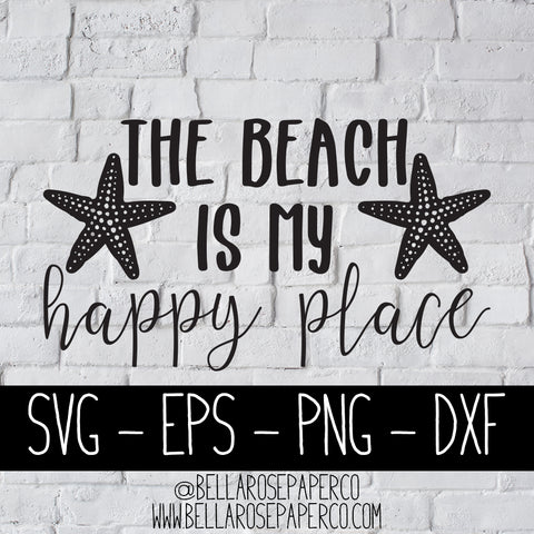 The Beach Is My Happy Place | DIGITAL SVG BUNDLE