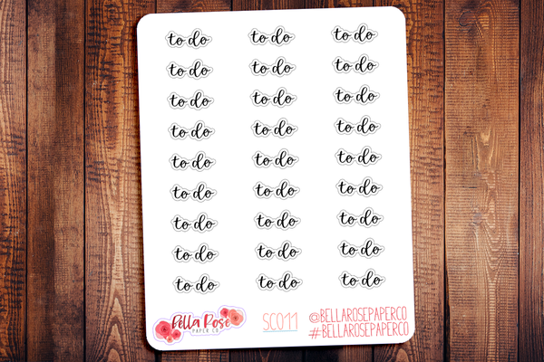 To Do Planner Stickers SC011