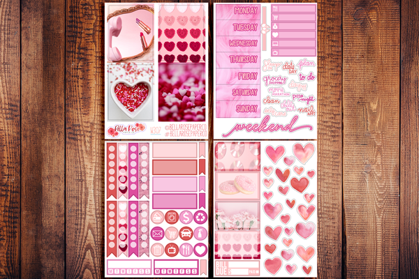 Valentine's Day Photo Mini Sticker Kit W310