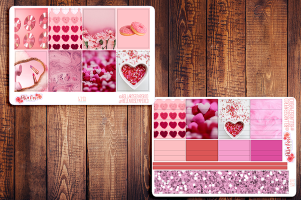 Valentine's Day Photo Planner Sticker Kit W310