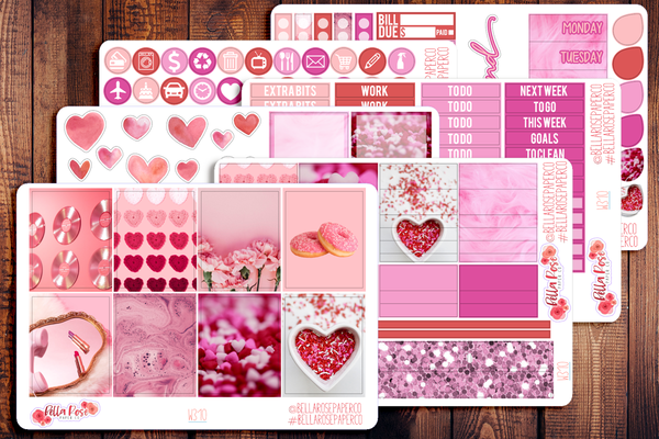 Valentine's Day Photo Planner Sticker Kit W310