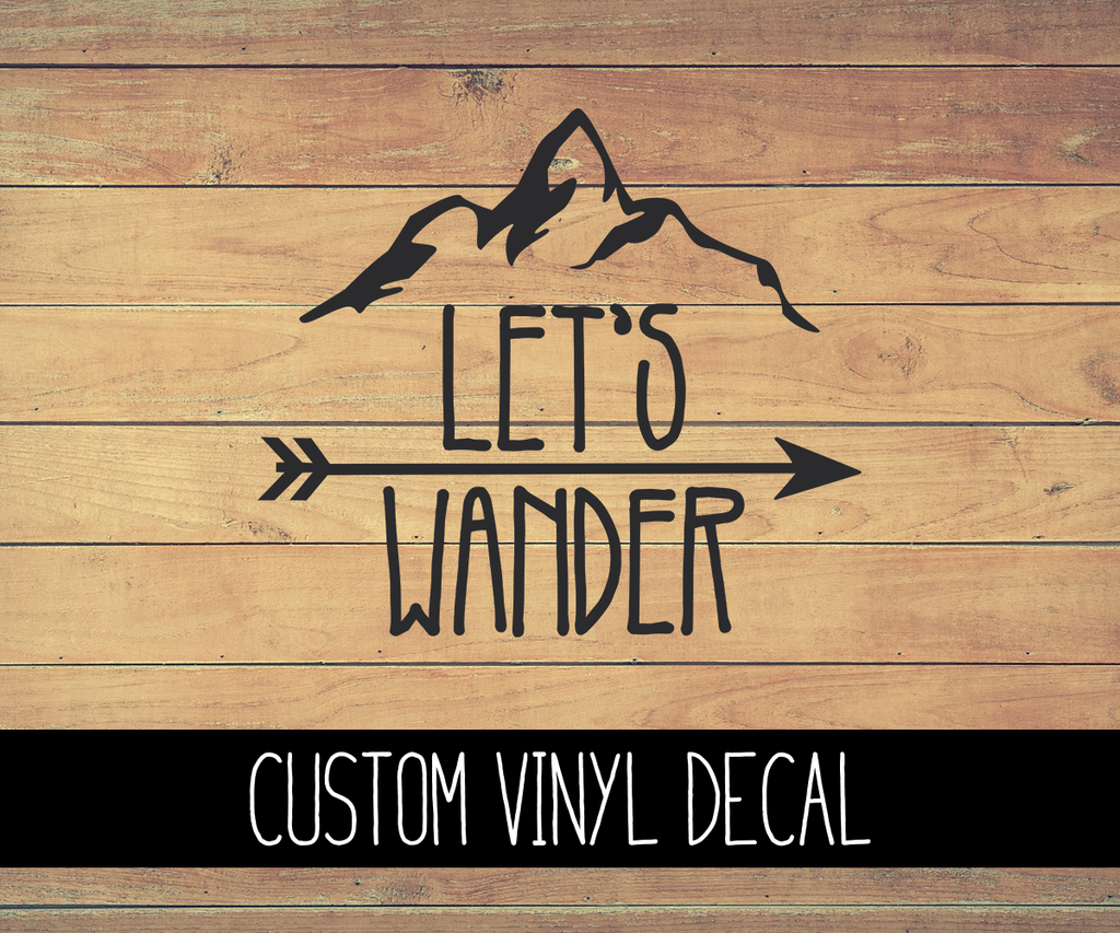 Let's Wander Vinyl Decal