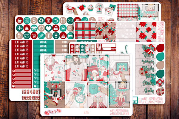 Christmas Eve Planner Sticker Kit W305
