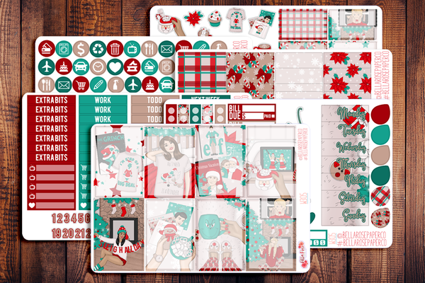 Christmas Eve Planner Sticker Kit W305