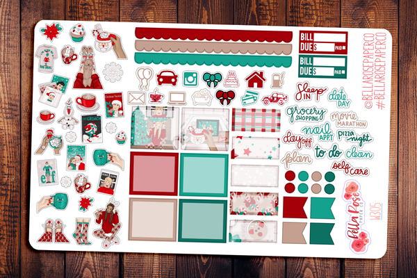 Christmas Eve Hobonichi Weeks Sticker Kit W305