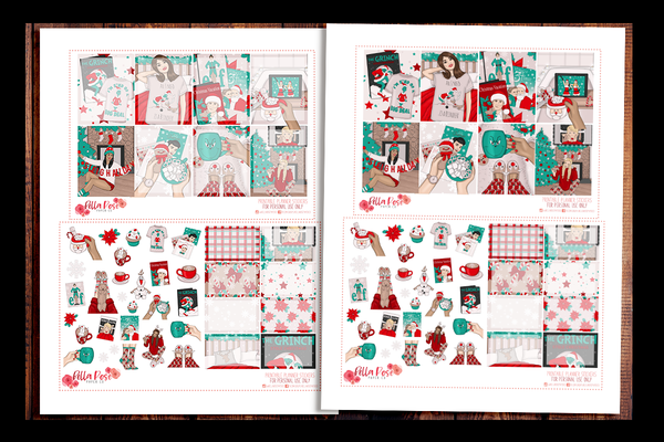 Christmas Eve Planner Kit | PRINTABLE PLANNER STICKERS