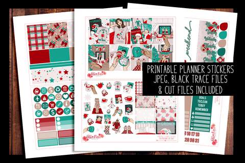 Christmas Eve Planner Kit | PRINTABLE PLANNER STICKERS