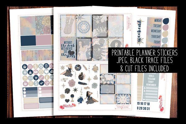 See The Stars Happy Planner Kit | PRINTABLE PLANNER STICKERS